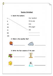 English worksheet: My 1st English test! :)