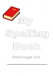 English Worksheet: Personal Spelling Book