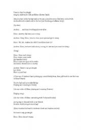 English Worksheet: Time to say goodnight