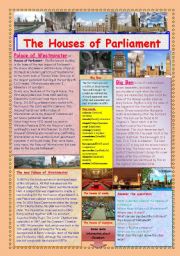 The Houses of Parliament. (2 pages)