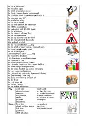 English Worksheet: JOB verbs