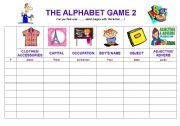 English Worksheet: The alphabet game 2