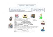 English worksheet: PAST SIMPLE - REGULAR VERBS (1st part)