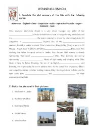 English Worksheet: winning london film