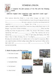 English worksheet: winning london film