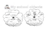 English Worksheet: SCHOOL OBJECTS