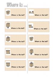 Preposition Cards