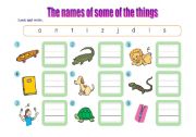 English worksheet: Look and write.