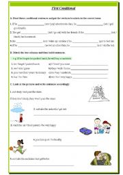 English Worksheet: Conditional sentences