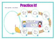 English worksheet: practice it !