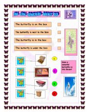 PREPOSITIONS   IN -ON- UNDER- NEXT TO 