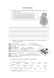 English Worksheet: Present Perfect review