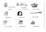 English worksheet: going to be king