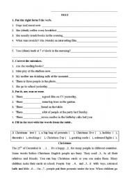 English worksheet: Little test