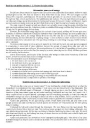 English Worksheet: Reading test