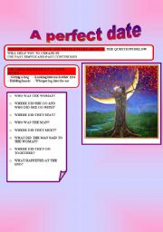 English worksheet: A PERFECT DATE