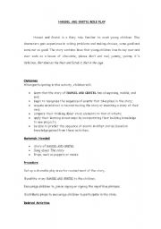 English Worksheet: Hansel and Gretel role play