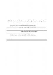 English Worksheet: Spring