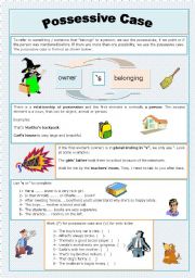 English Worksheet: Possessive Case