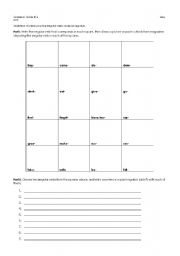 English worksheet: Most Used Irregular verbs