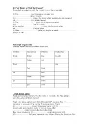 English worksheet: past simple 
