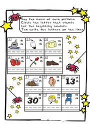 English Worksheet: blending  sounds ch - sh -th