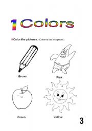 English Worksheet: Colors