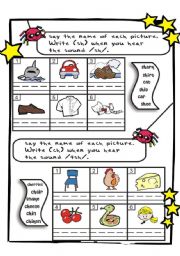 English Worksheet: blending sounds ch - sh - th