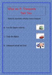 English Worksheet: What am I? Part two
