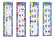 English Worksheet: dolch words bookmarks
