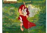 English Worksheet: TARZAN MOVIE SEGMENT 