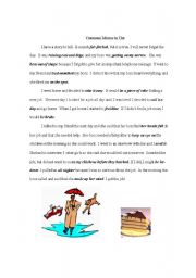English Worksheet: Stories with idioms- Getting Fired
