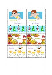 English worksheet: Activity Mini-Flashcards