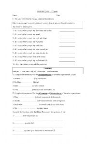 English worksheet: city