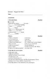 English worksheet: worksheet