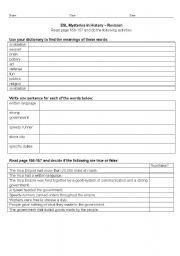 English worksheet: Scott Foresman ESL Sunshine Edition pages 156-157
