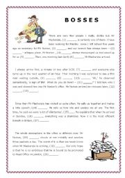 English Worksheet: Use of English - Gap filling with sentences