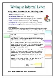 Friendly Letters Worksheets