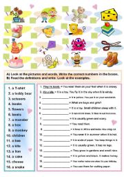 English Worksheet: VOCABULARY REVISION