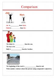 English Worksheet: Comparison