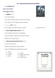 English Worksheet: harry potter and the prisoner of azkaban quizz