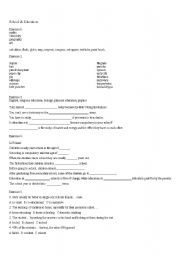 English worksheet: school and education vocabulary