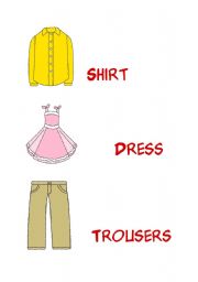 English Worksheet: clothes