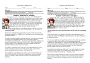 English Worksheet: Robert Pattinson Stinks!