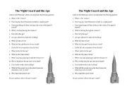 English worksheet: Bob Newhart - King Kong