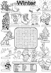 Wordsearch WINTER