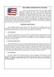 North American Literature handout