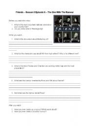 English Worksheet: Friends 