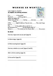 English Worksheet: Winnie in Winter activity on pages 11-13