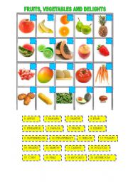 English Worksheet: FRUITS